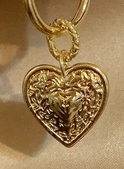 Golden Heart Earrings